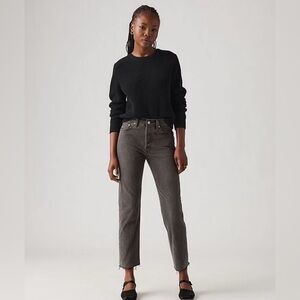 Levi's 501 High Rise Cropped Straight Leg Button Fly Jeans Women’s Size 26